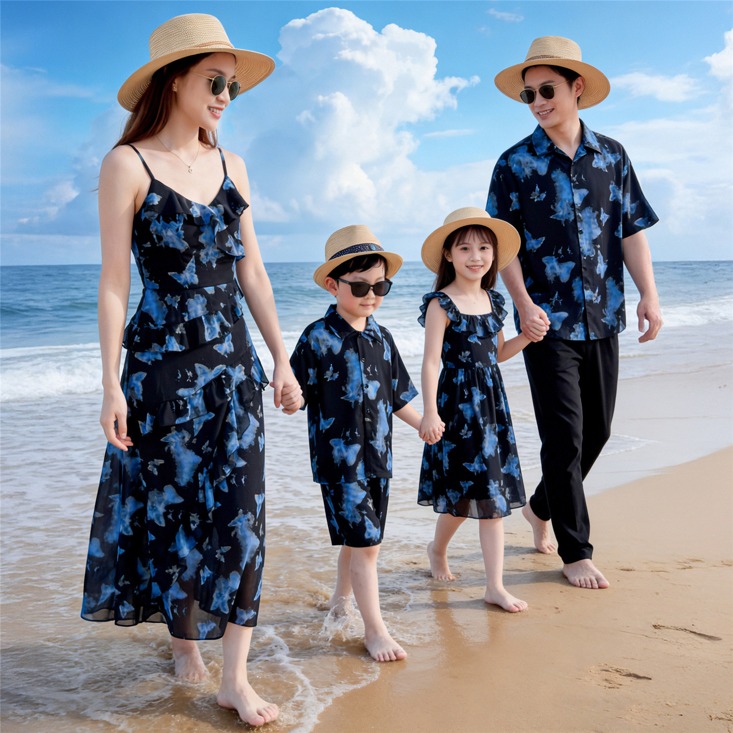 Short-sleeve Mother-daughter Dress Couple Set photo 4