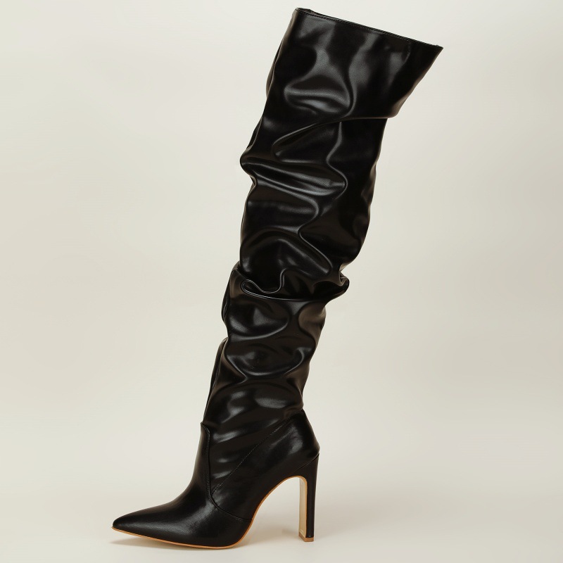 Chunky-heeled Womens Boots With A Side Zipper photo 2