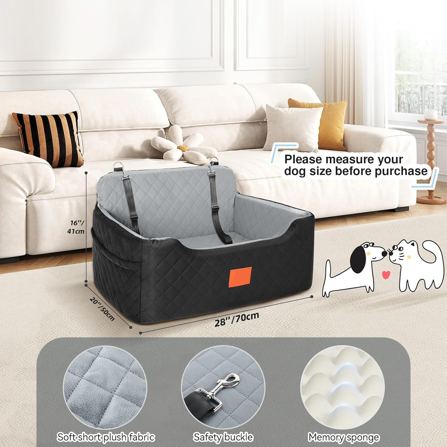Dual-use Car And Home Seat Mat Car-mounted Dog Bed photo 5