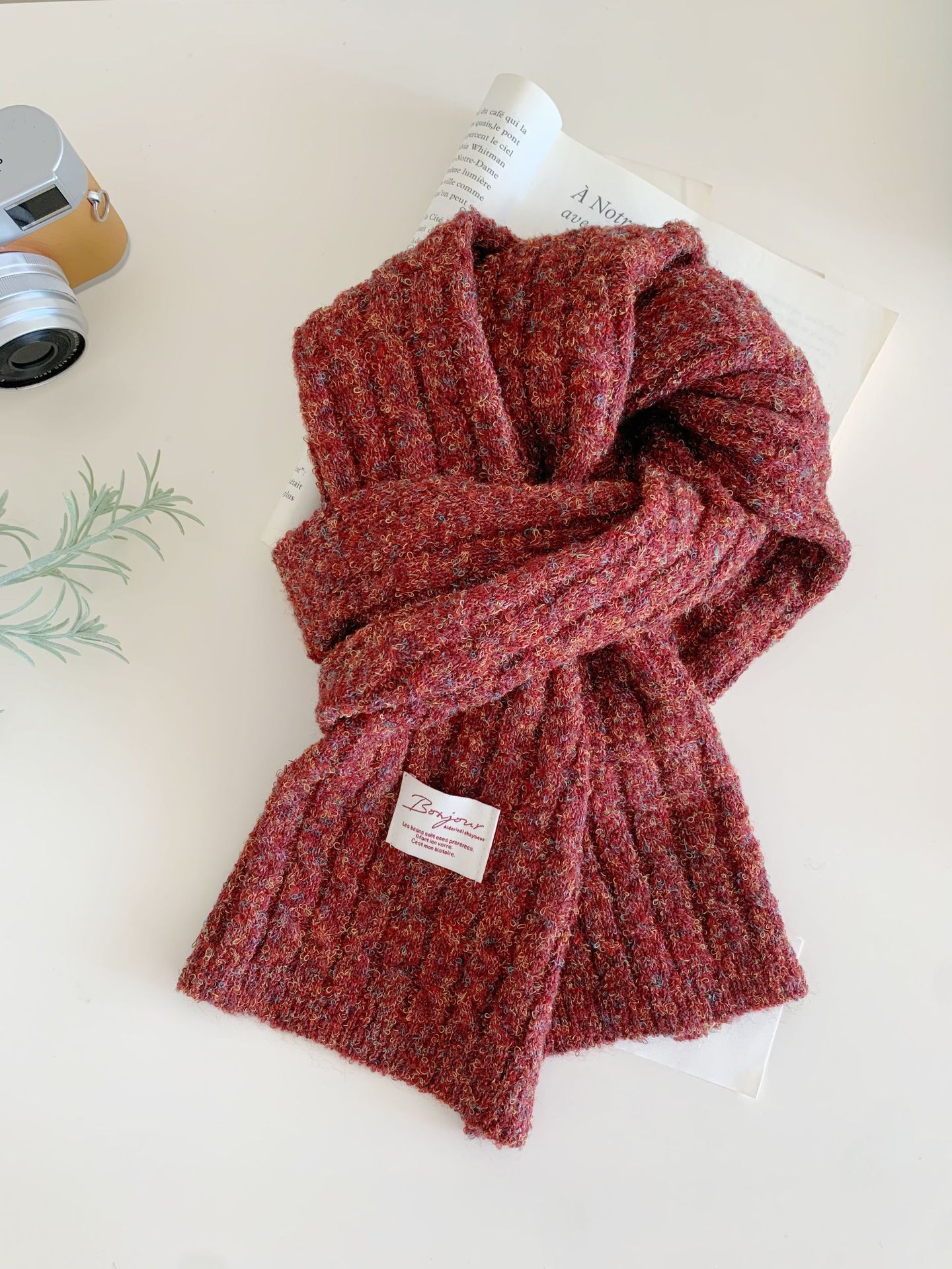 Thickened Warm Versatile Knitted Neck Scarf photo 8