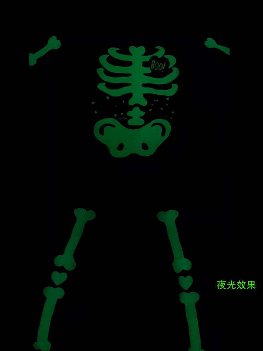 Halloween Kids' Home Wear Luminous Printed Pajamas Outfits photo 4