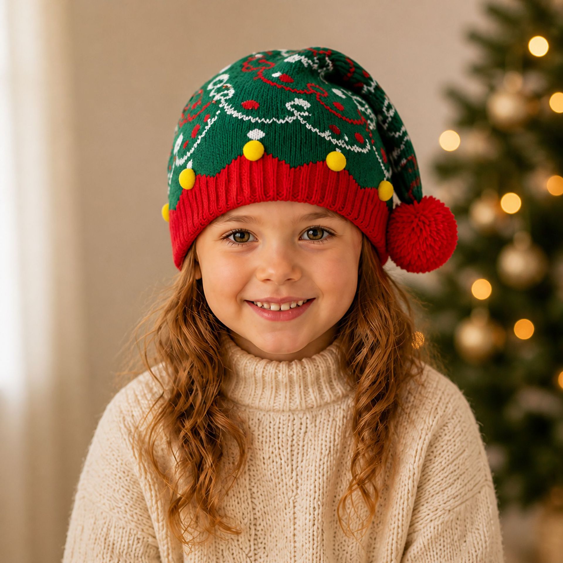 Christmas Warm Knitted Wool Hat photo 4