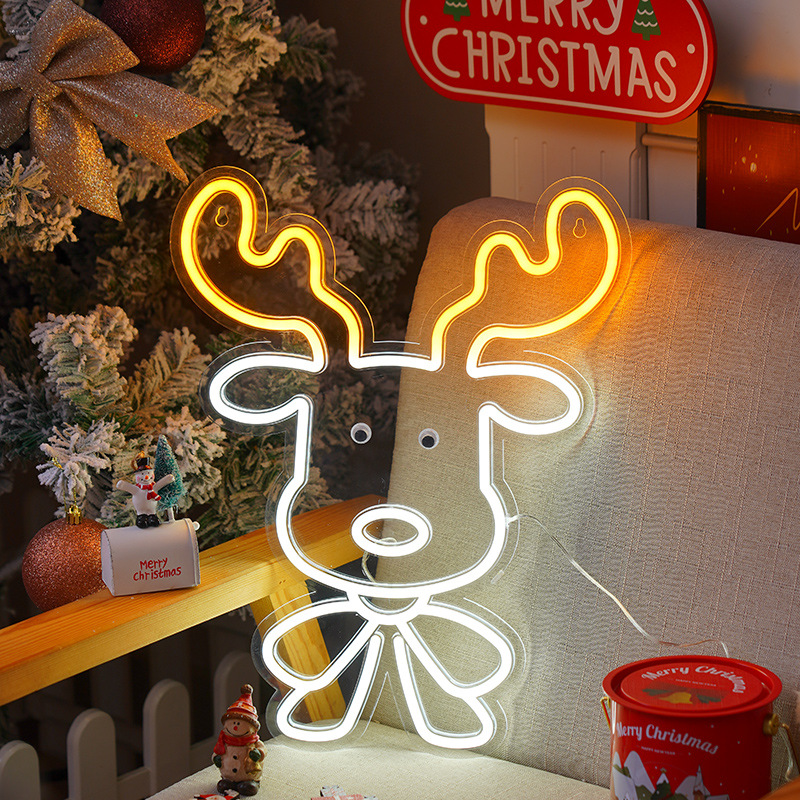 Acrylic Painted Suction-cup Hanging Lamp, LED Christmas Night Light photo 5