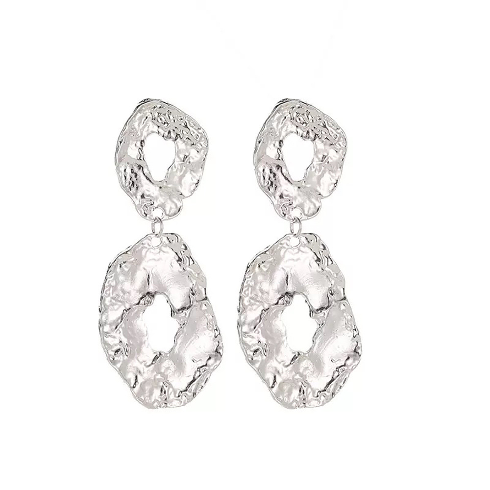European And American Exaggerated Long Hollow Geometric Earrings photo 6