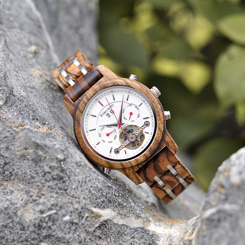Wooden Watch Classic Analog Quartz Fashionable photo 6