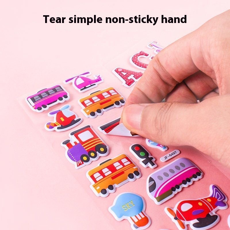 Children's 3D Cartoon Bubble Stickers Reward photo 2