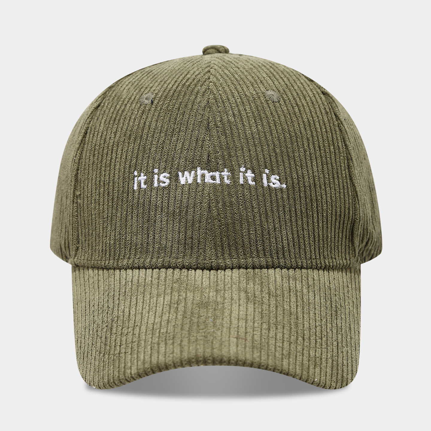 Stylish Letter-print Corduroy Baseball Cap For Couples photo 6