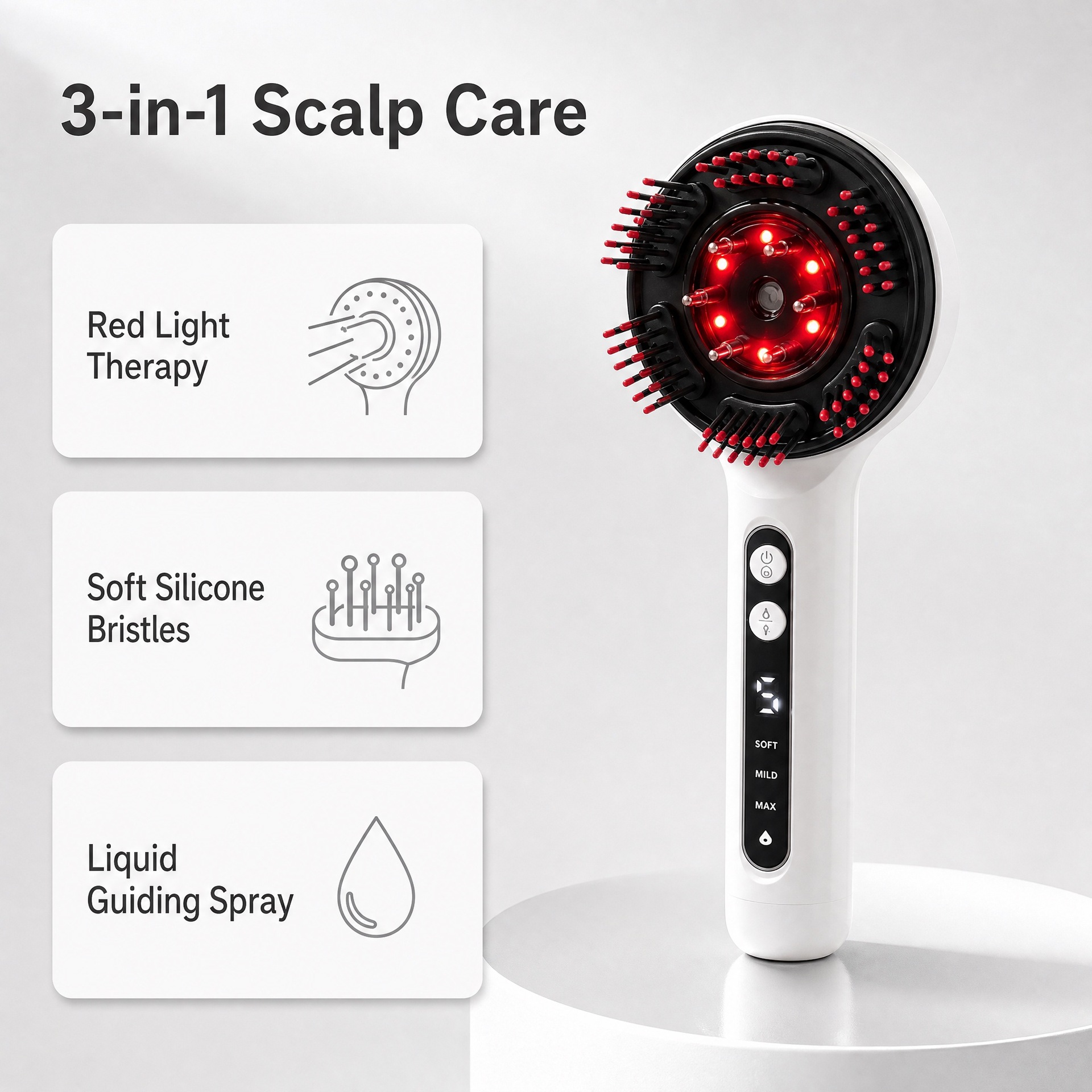 Red Light Nebulizing Electric Massage Comb photo 4