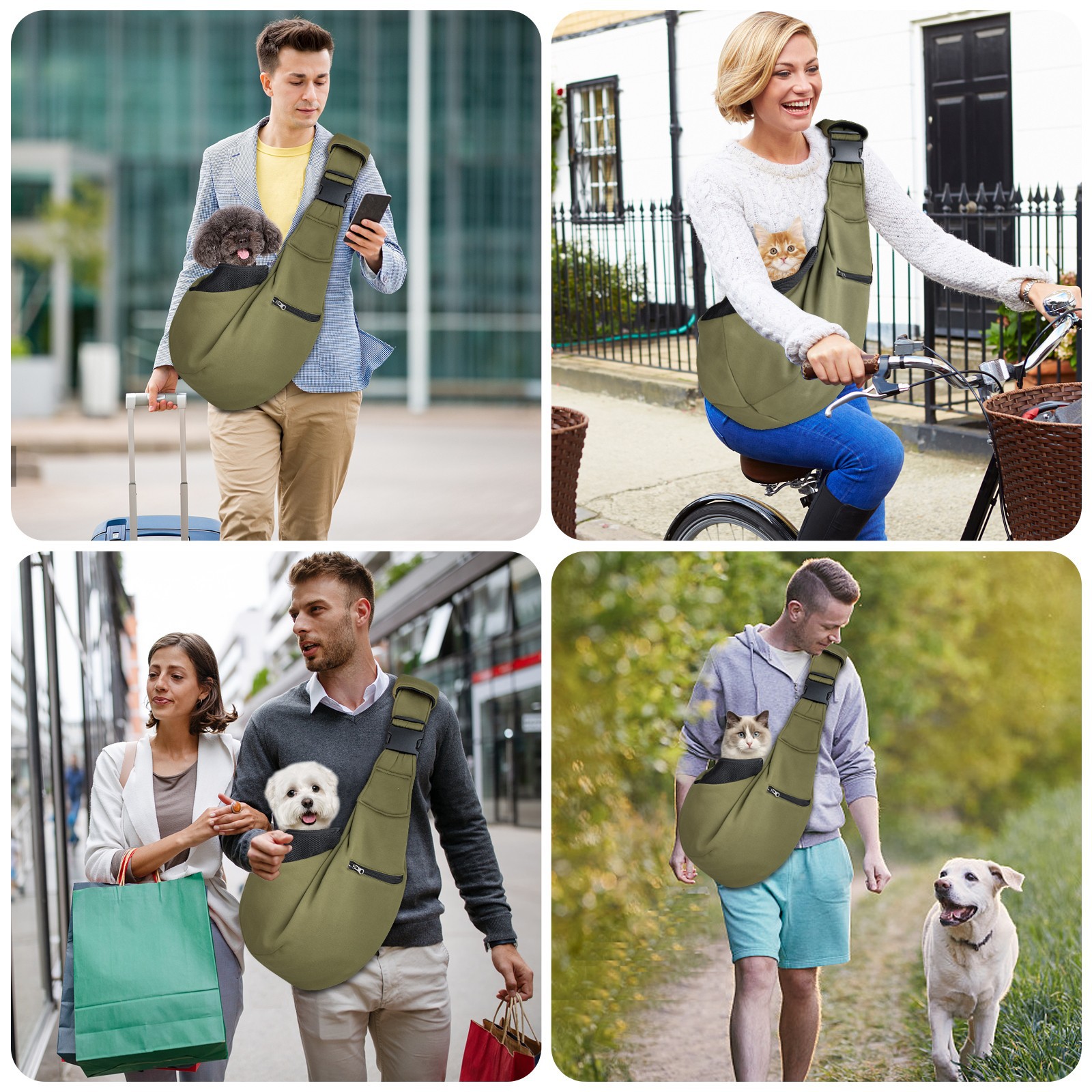 Adjustable Long And Short Straps With A Sliding Buckle Lightweight Cat Carrier With Sponge Padding photo 5