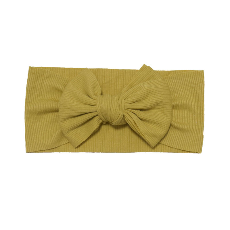 Baby Headband With Ribbed Fabric And Bow Hair Accessory photo 7
