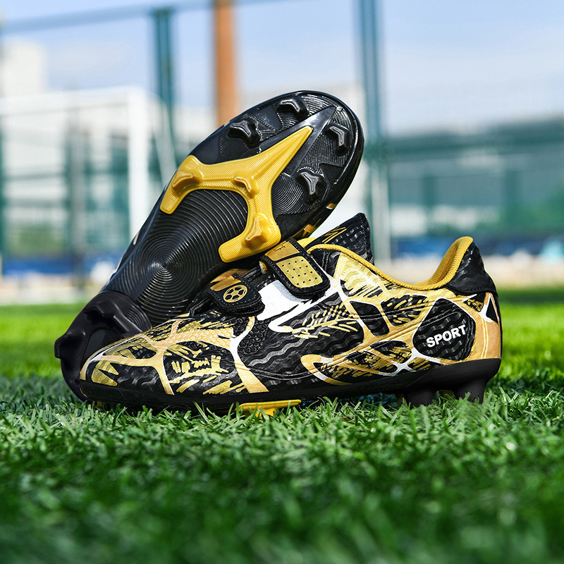 Childrens TF Turf Cleats With Long Studs And Velcro Closure Soccer Shoes photo 6