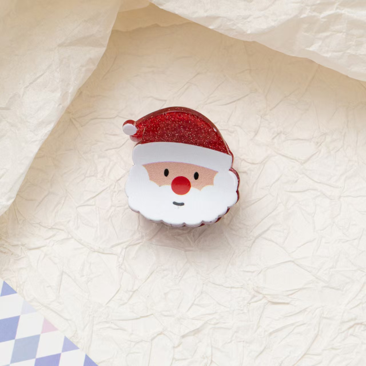 Cute Christmas Tree Santa And Snowman Hair Clip For Half-up Hairstyles photo 5
