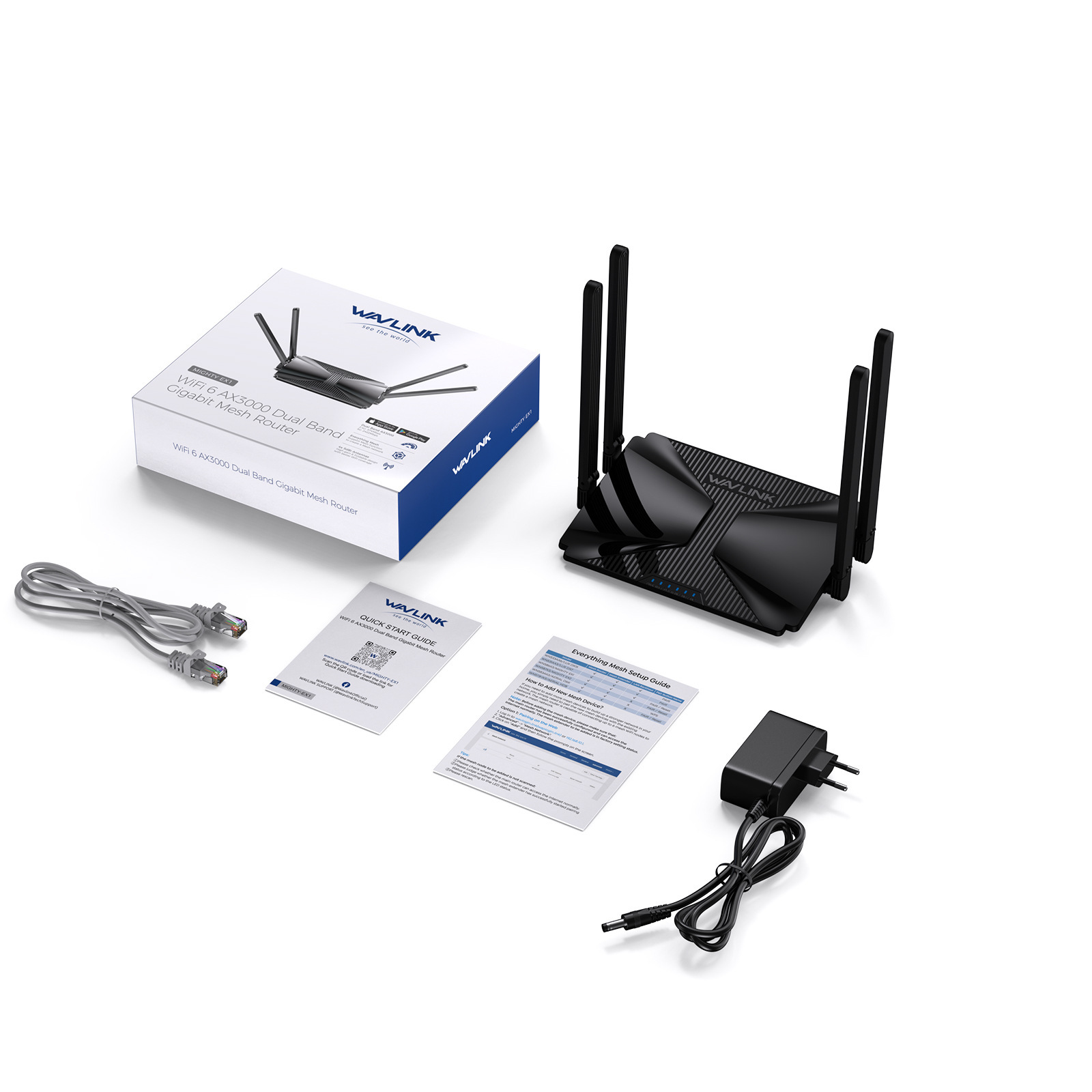 AX3000 Dual-Band Gigabit Mesh Wireless Wi-Fi 6 Router With 5dBi High-Gain Four-Antenna Design photo 7