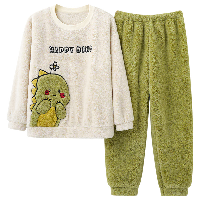 Coral Fleece Couple Household Velvet Pajamas photo 5
