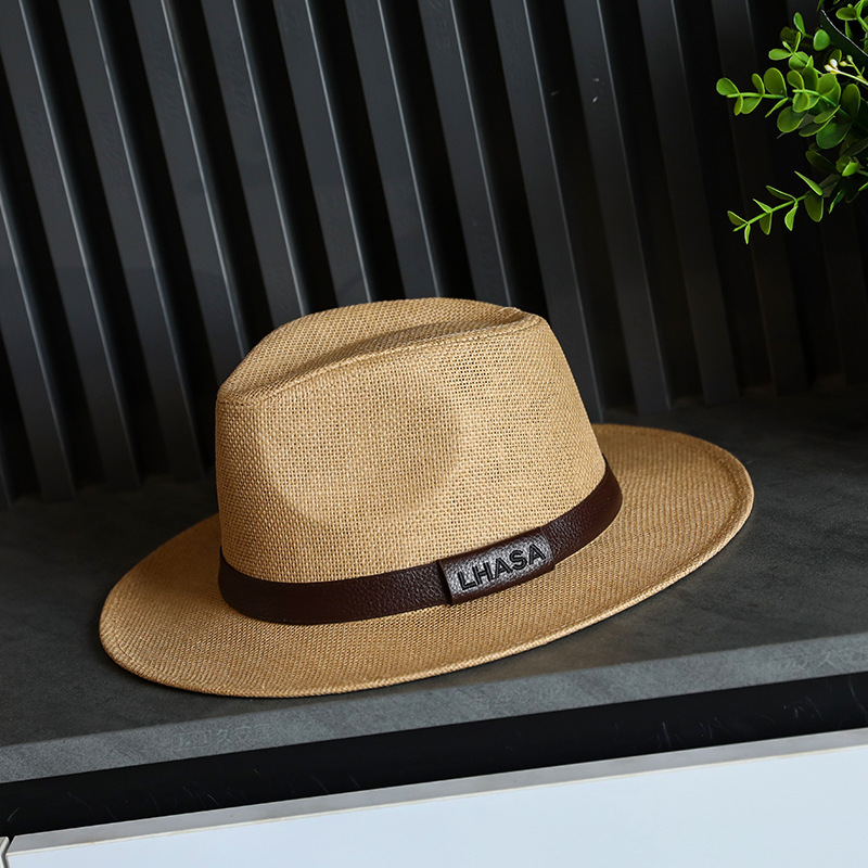 British-style Straw Sun Hat For Men Perfect For The Beach photo 3