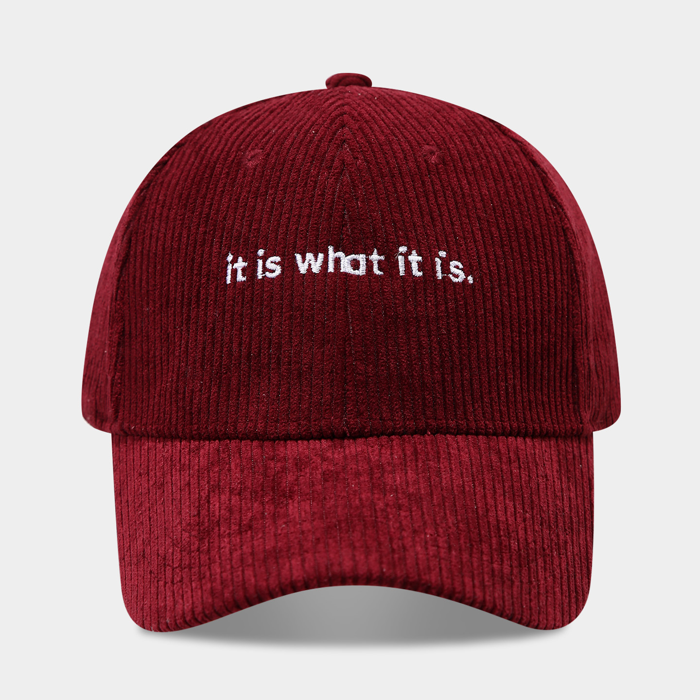 Stylish Letter-print Corduroy Baseball Cap For Couples photo 8