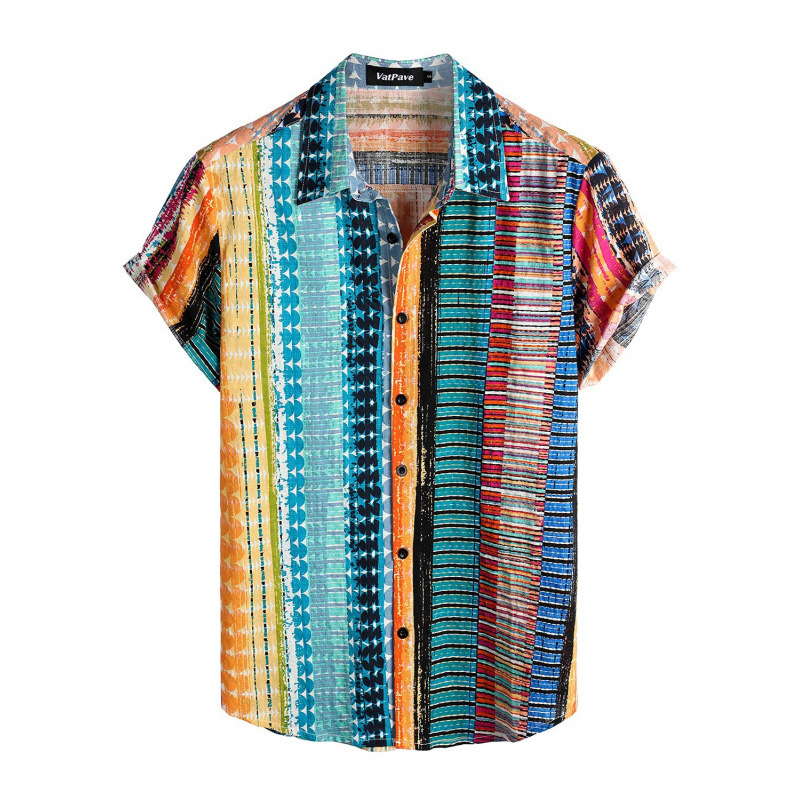 Fashion Summer Printed Hawaiian Shirt For Men photo 1