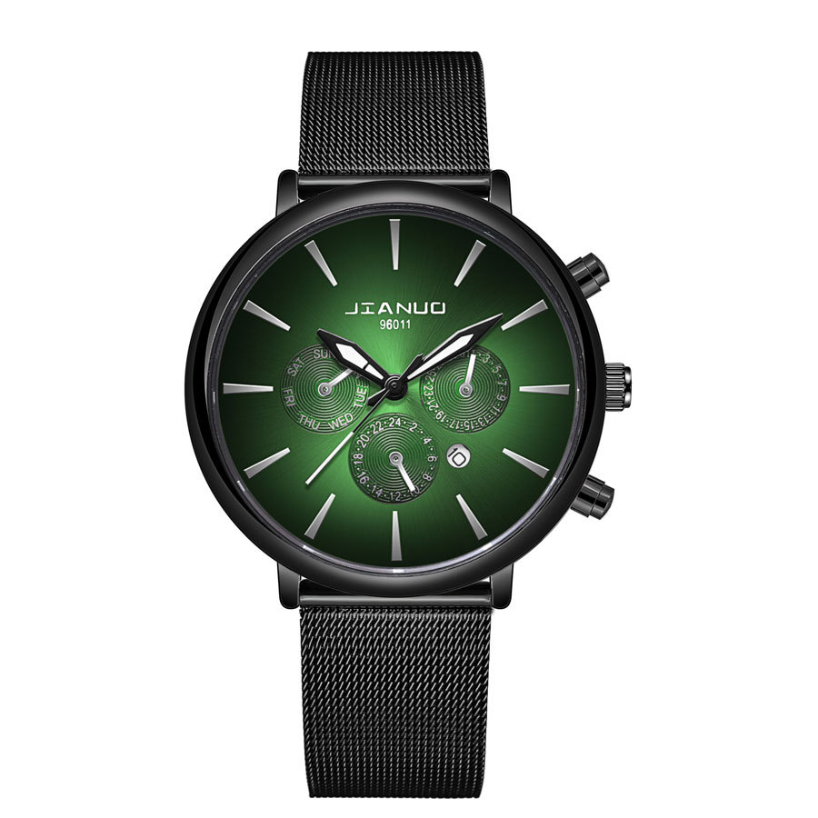 Mens Mesh-band Watch Fashionable Quartz Timepiece With Calendar Suitable For Business And Casual Occasions photo 7