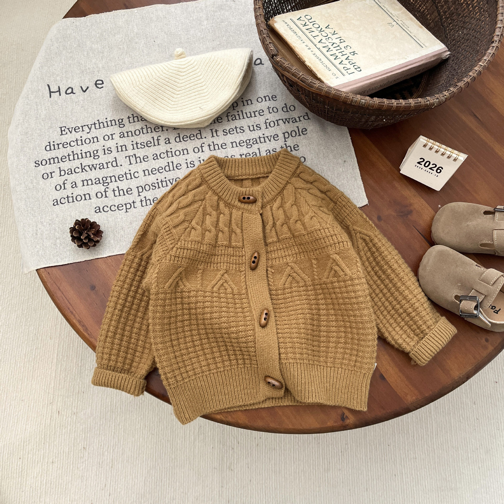 Childrens Fashion Knitted Cardigan Jacket photo 3