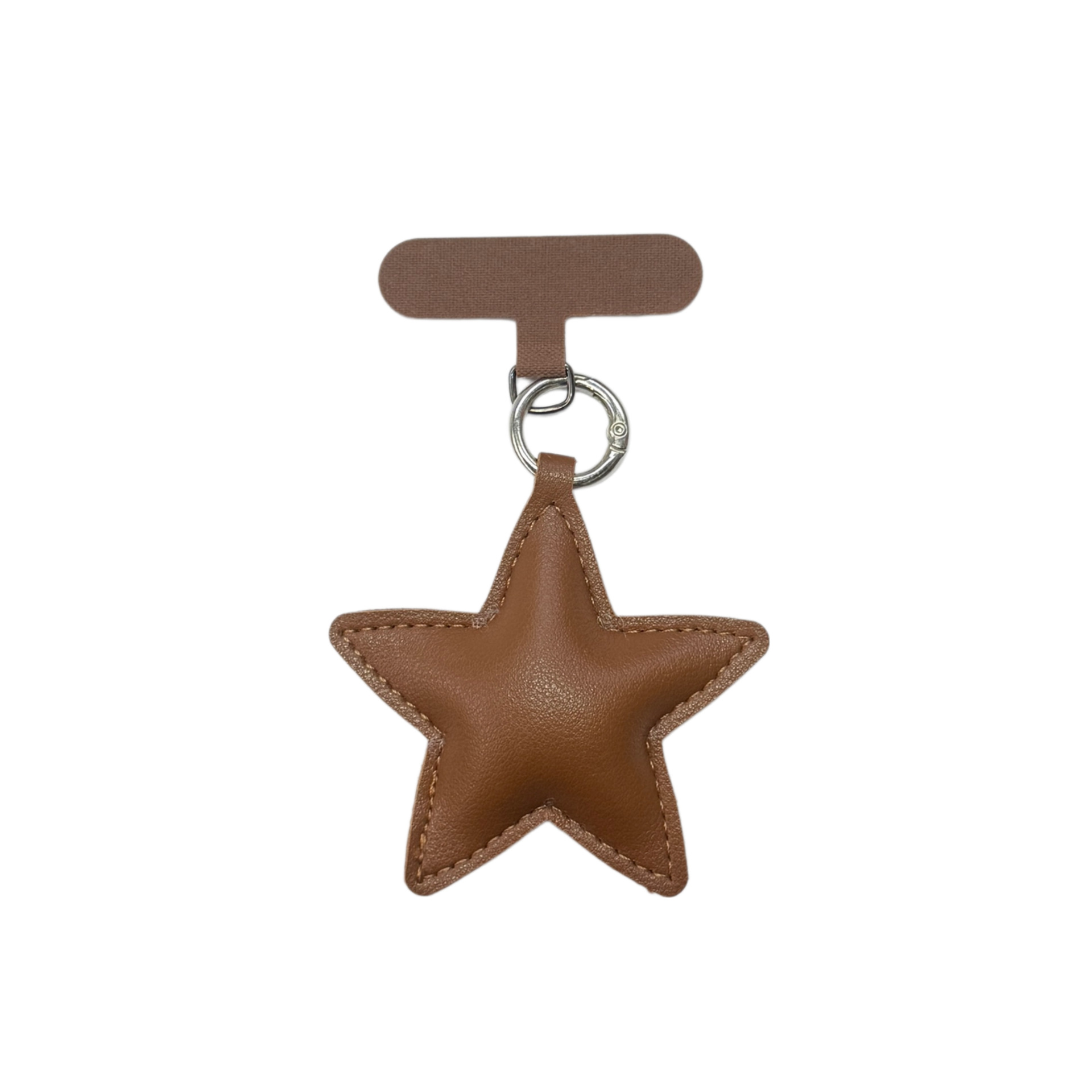 Niche Versatile Leather Star Keychain Phone Lanyard Pendant photo 7