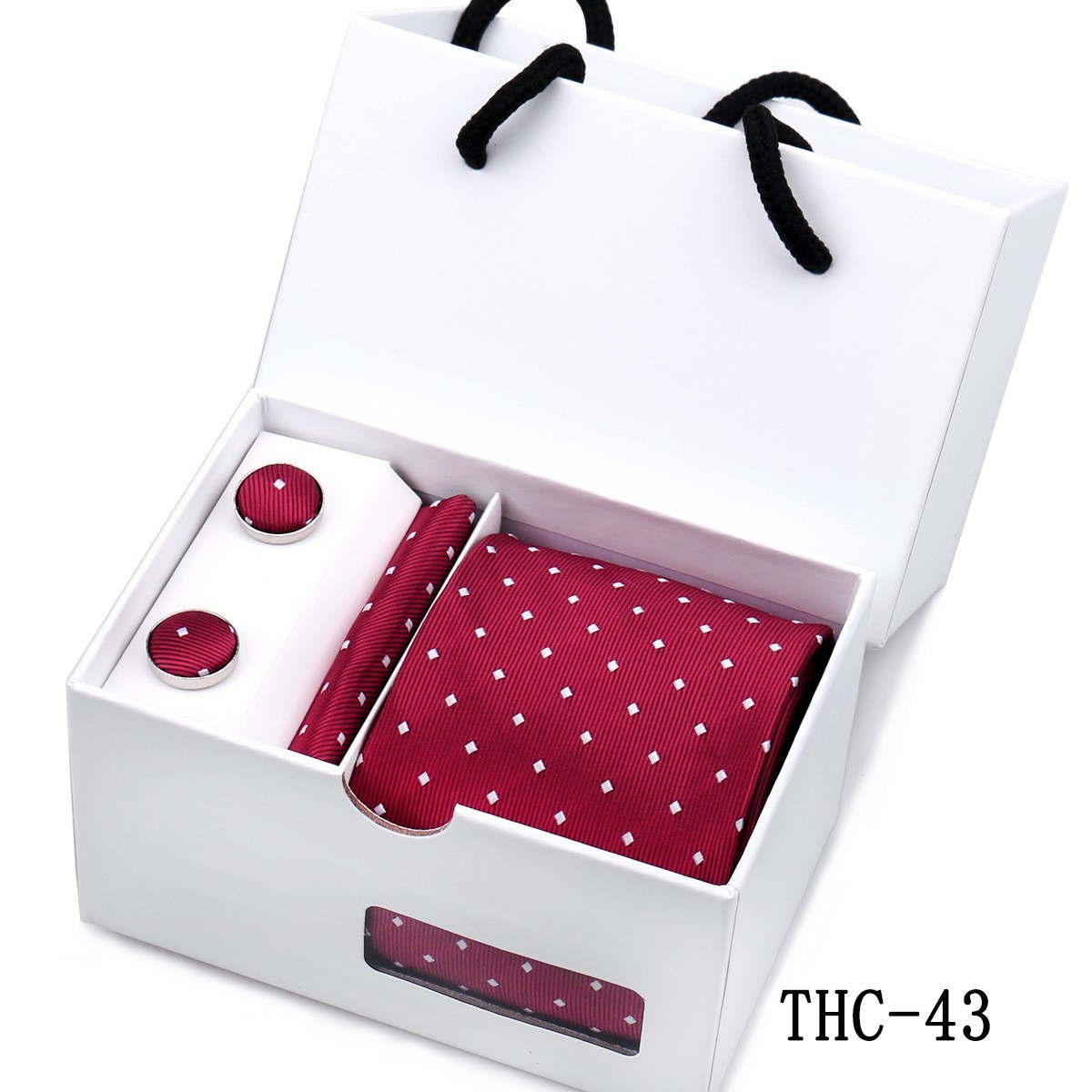 Mens Premium Tie Pocket Square And Cufflink Gift Set photo 8