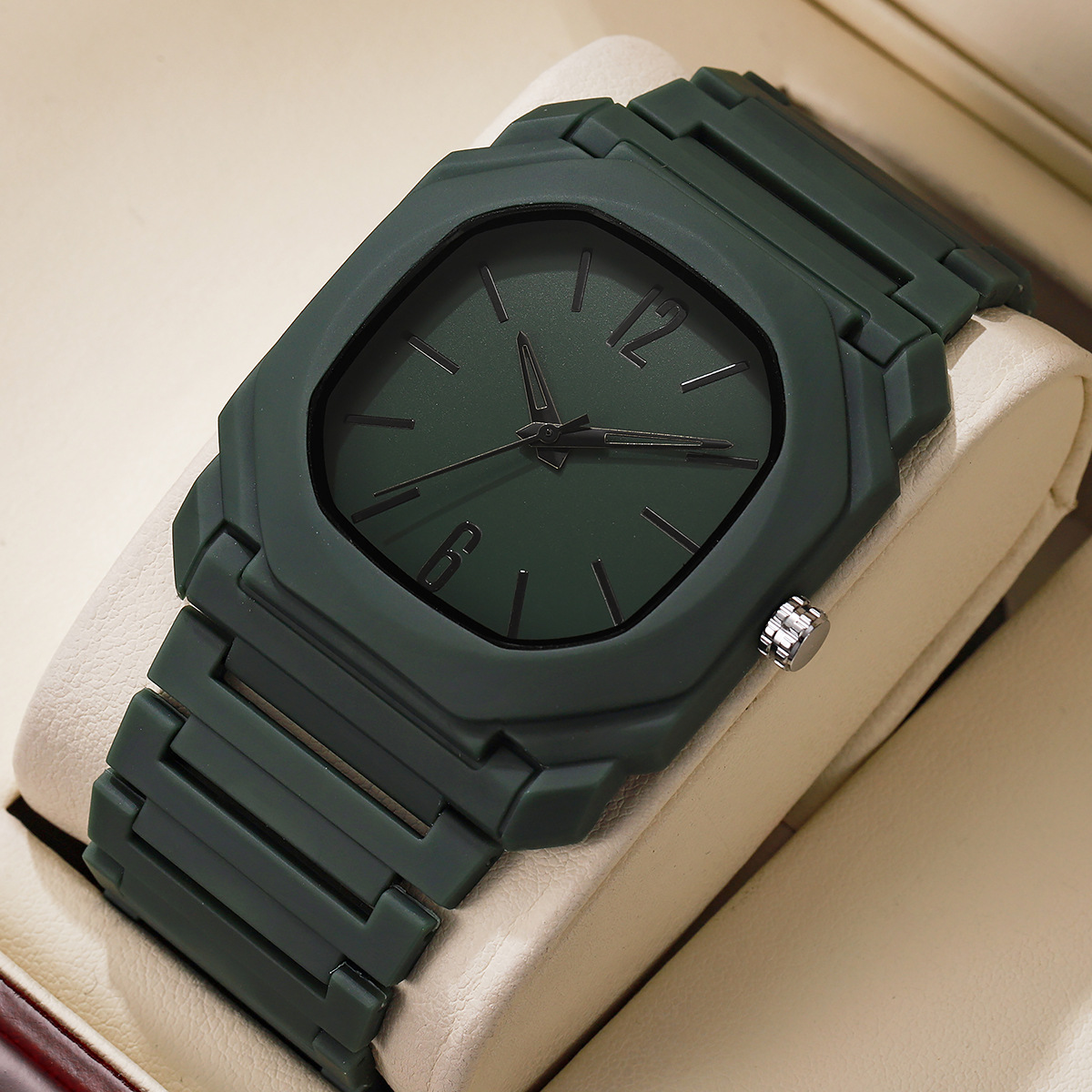 Lightweight Mixed-scale Octagonal Minimalist Quartz Wristwatch photo 7