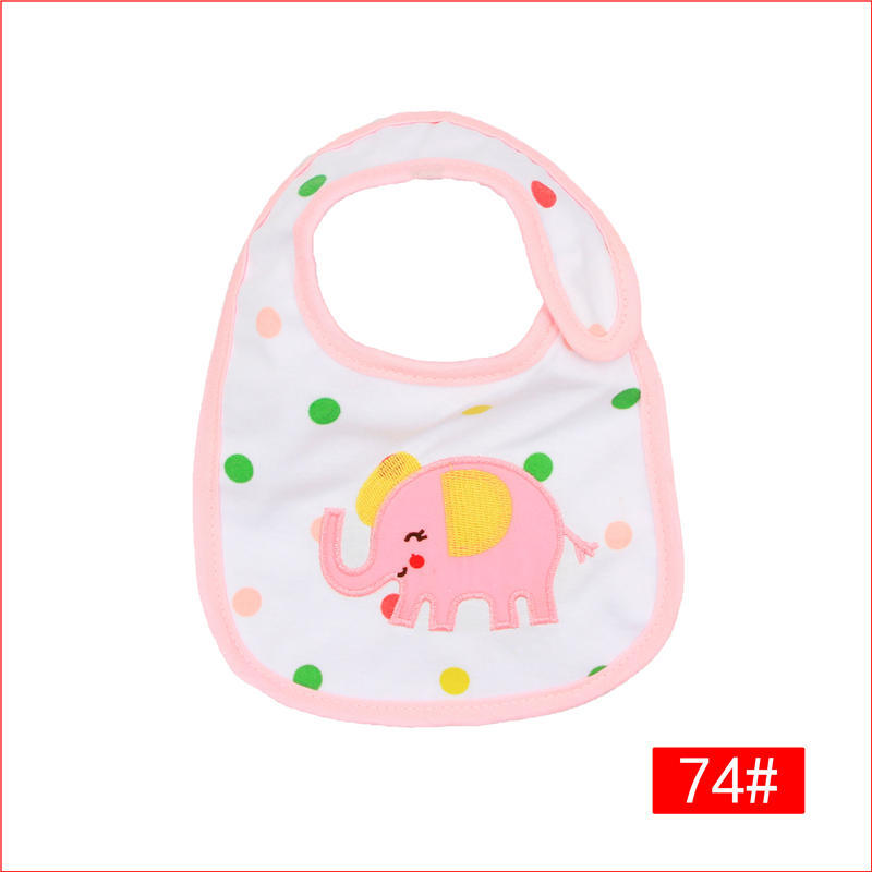 Baby Bib With Printed And Embroidered Design photo 7
