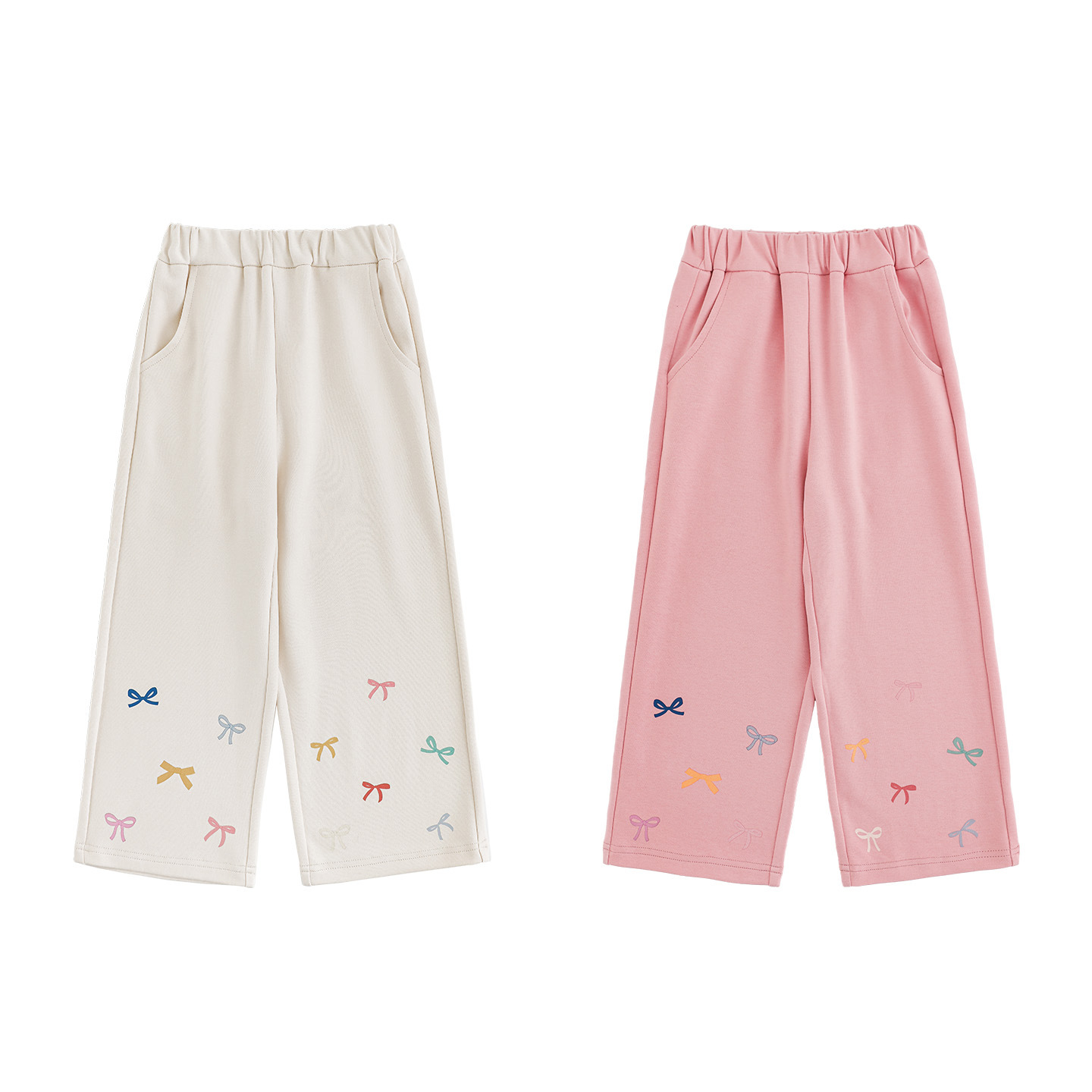 Soft, High-elasticity Wide-leg Pants With A Bow Print photo 5