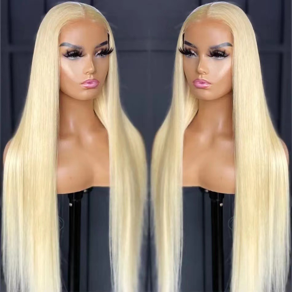 Front Lace Long Straight African Women Wig Head Cover photo 7