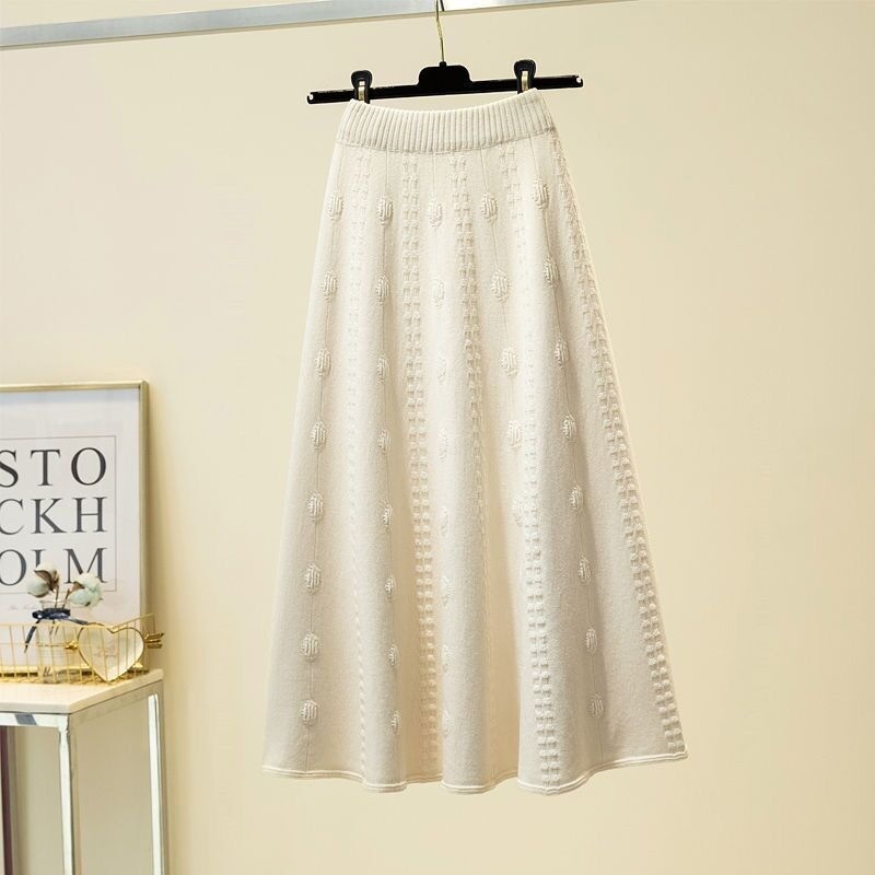 High-waisted A-line Knitted Skirt For Women photo 8