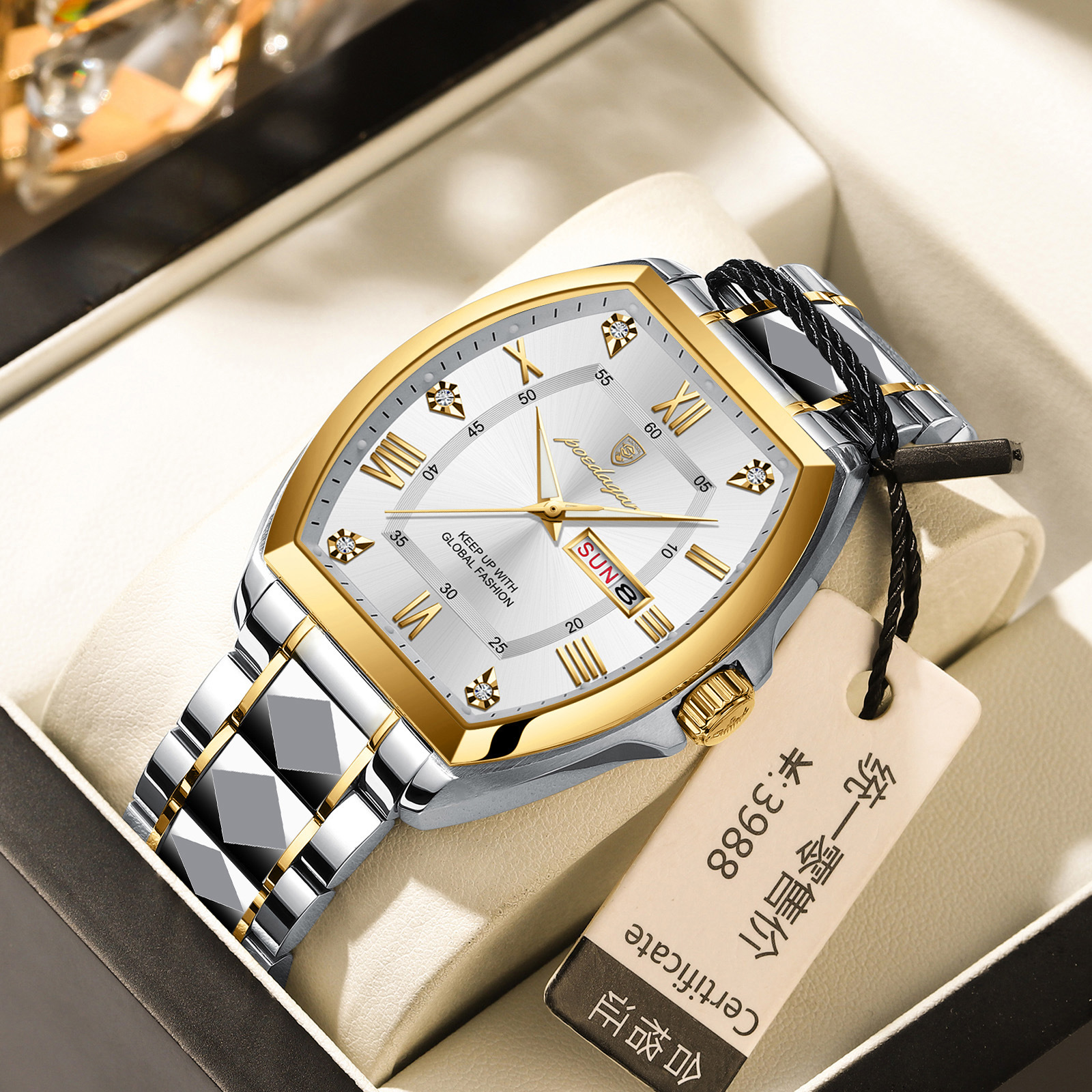 Waterproof Luminous Barrel-shaped Quartz Mens Watch photo 8