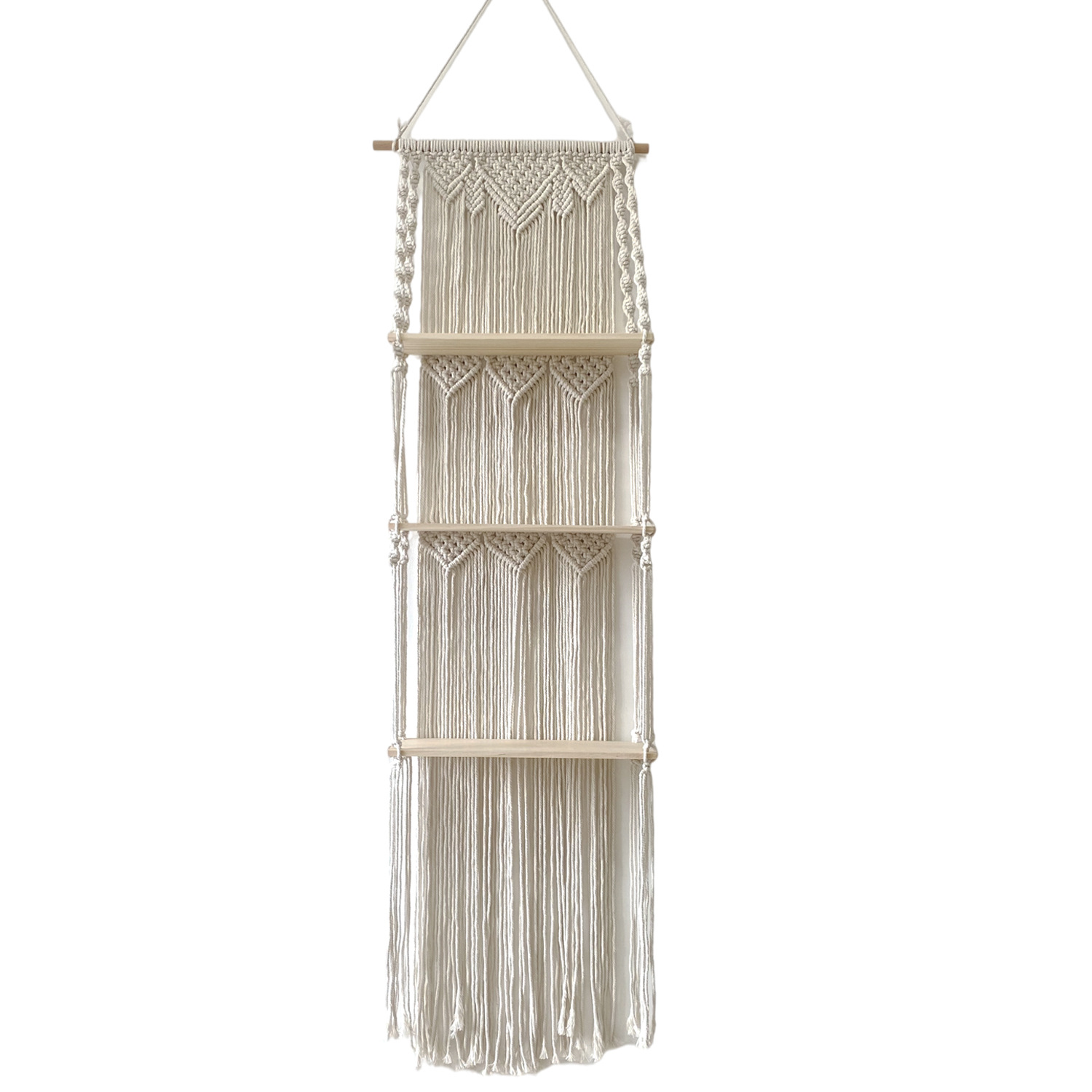 Bohemian Hand-woven Tapestry, Living Roombedroom Three-tier Shelf, Guesthouse Wall Decor, Amazon Supplier photo 3