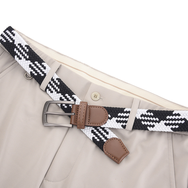 Men's Elastic Woven Belt, Tactical Casual Trouser Belt photo 3