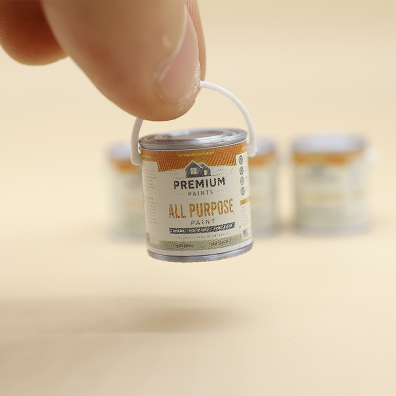 Miniature Simulation Food Toy Miniature Dollhouse Miniature Paint Bucket Model photo 2