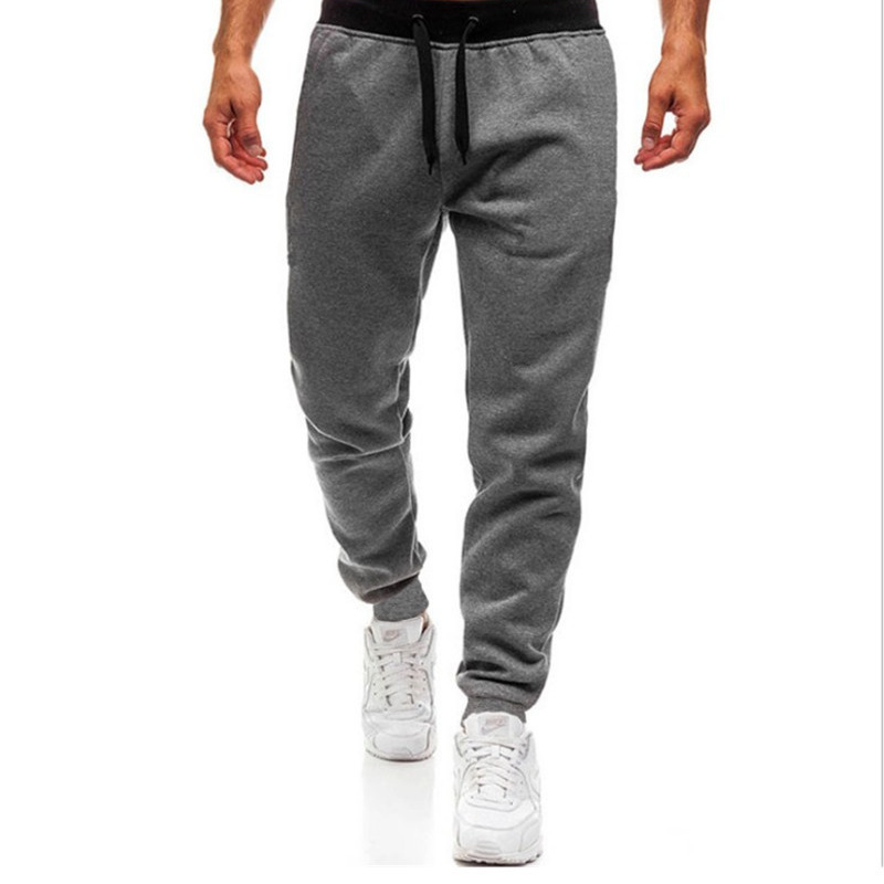 Men's Casual Sports Solid Color Trousers photo 5