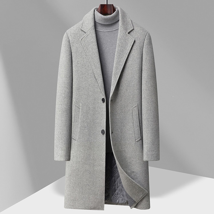 Stylish Simple And Elegant Mens Wool Coat photo 5