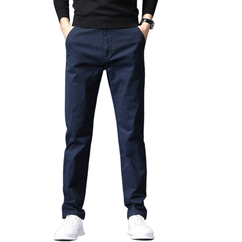 Straight Fit Loose Stretch Men's Casual Pants photo 8