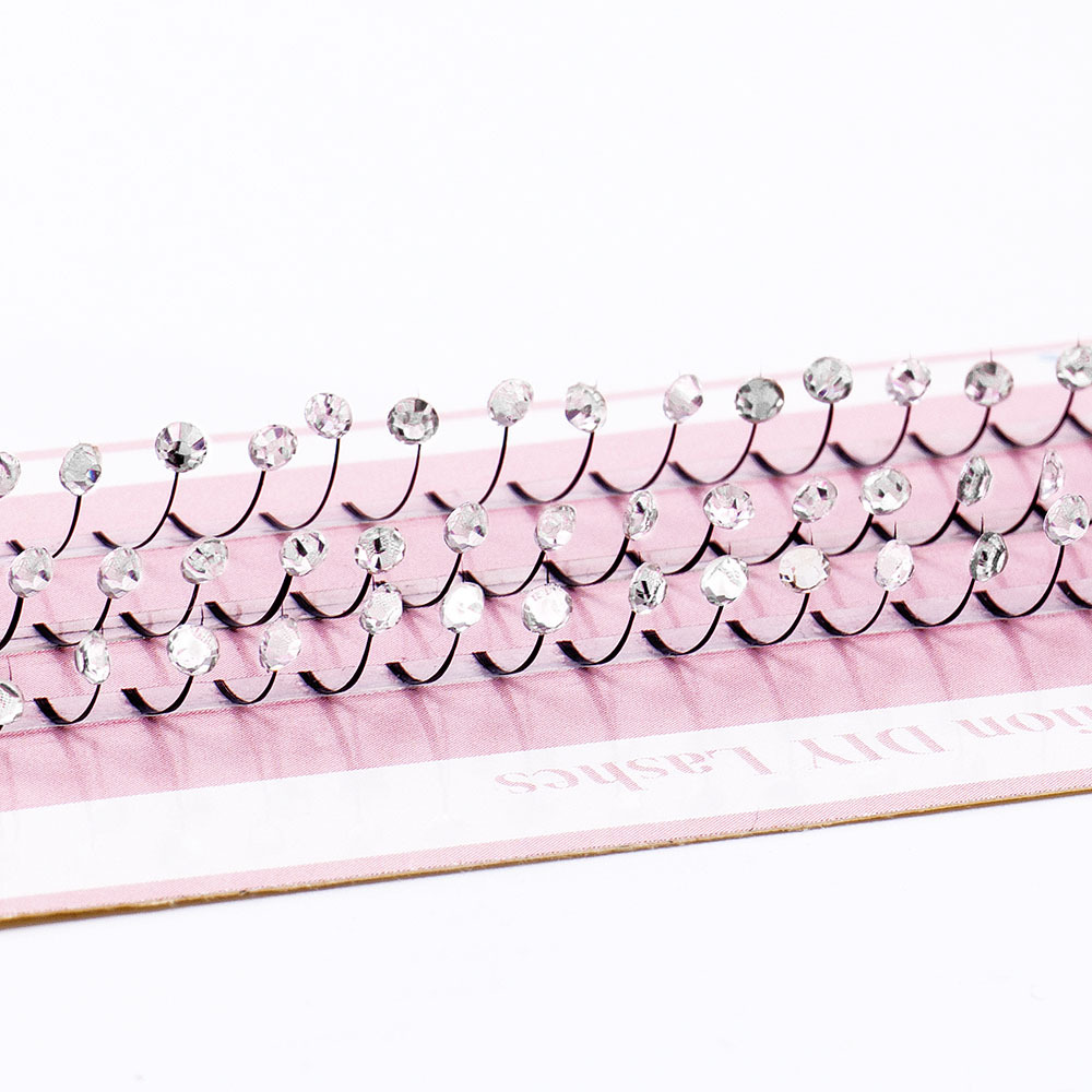 Single-cluster Rhinestone Fairy Hair Single-strand Performance Banquet False Eyelashes photo 6