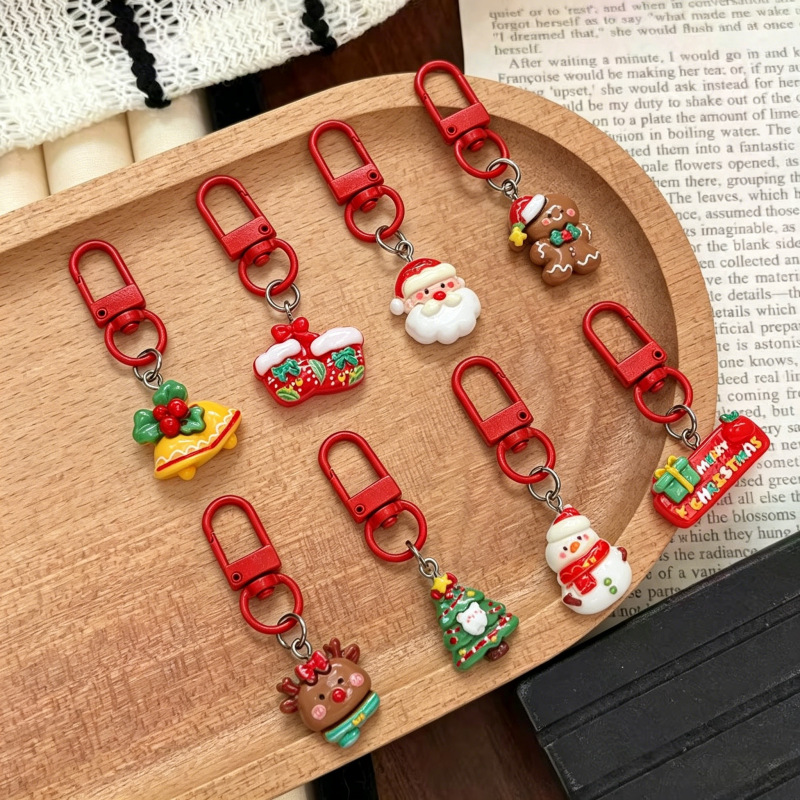 Christmas-themed Cartoon Keychain Pendant photo 1