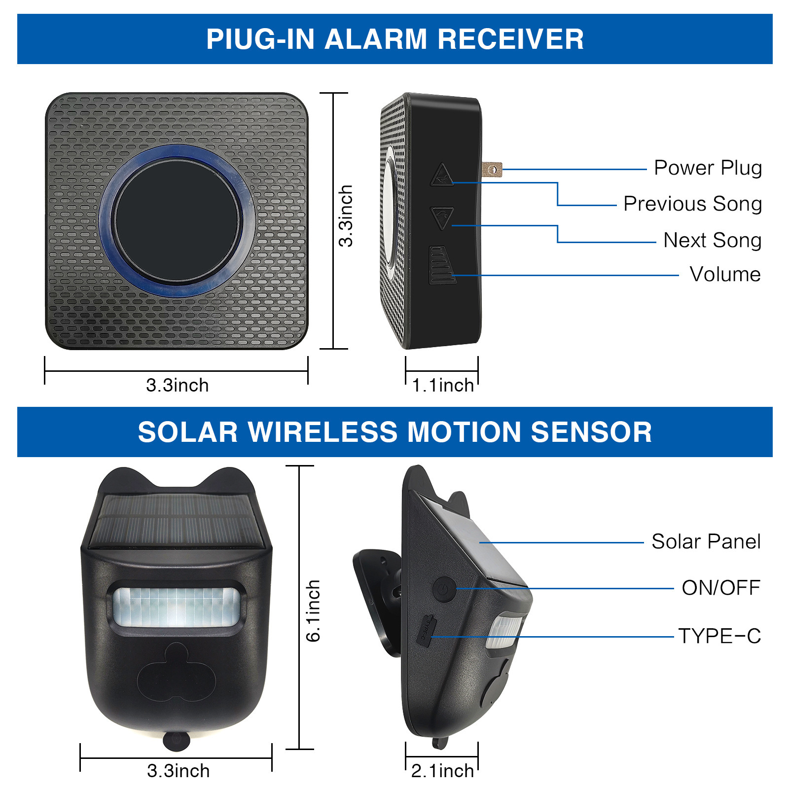 Solar Waterproof With Digital Display Lane Outdoor Driving Device Induction Alarm Detection photo 4