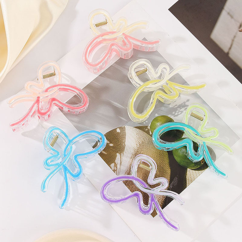 New Arrival Dripping-oil Gradient Bow Hair Clip photo 1
