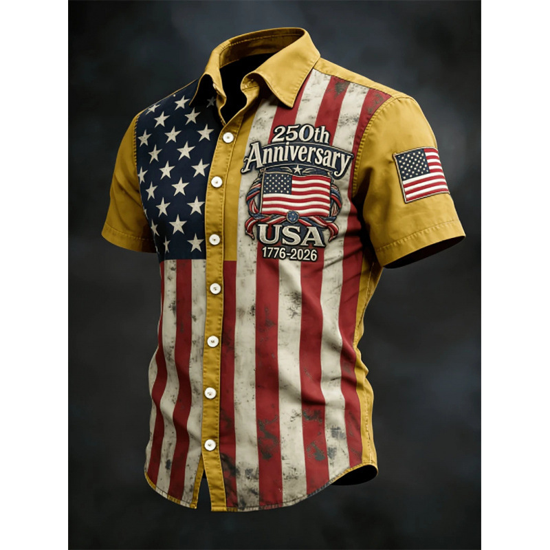 3D Digital Print Casual Men's Loose-fit Short-sleeve photo 6