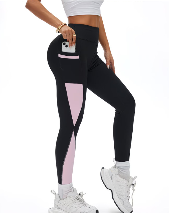 European And American High-waisted Skinny Pants With Zippered Pockets Suitable For Running And Outdoor Activities photo 3