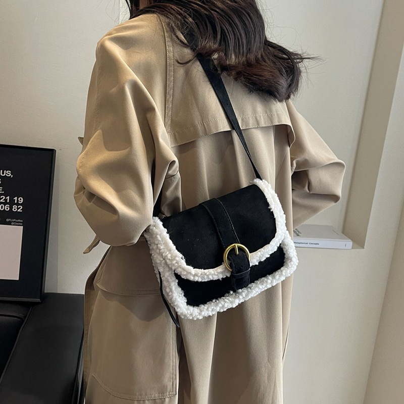 Womens New Plush Shoulder Crossbody Bag photo 5