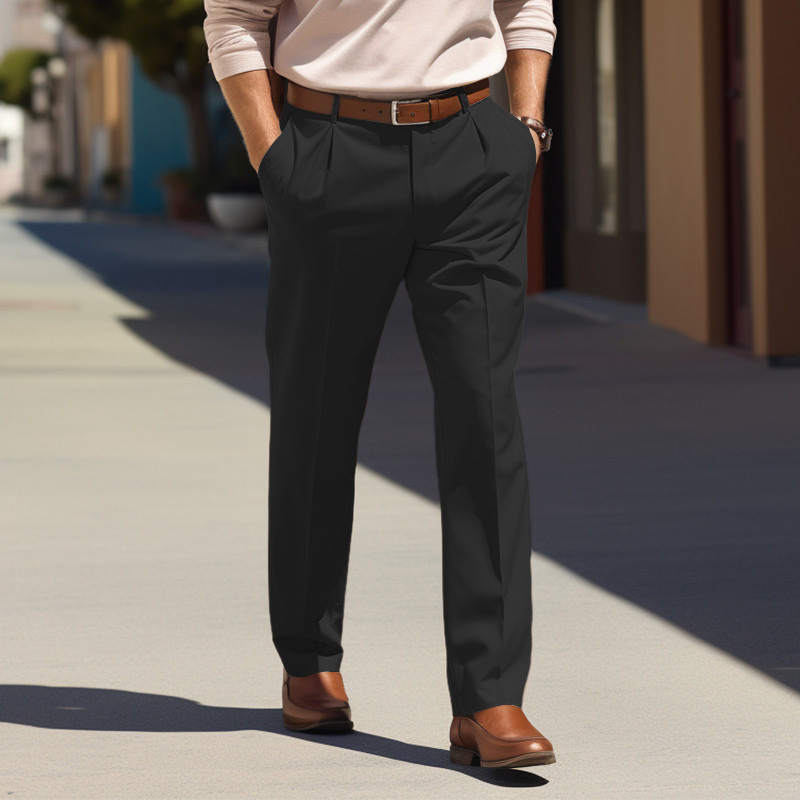 Men's Loose-fit Casual Tailored Trousers photo 3