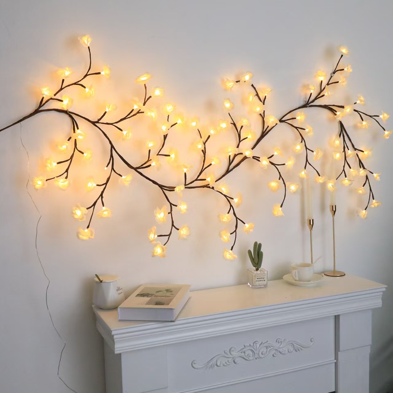 LED Vine Leaf And Flower-shaped Decorative Light String photo 5