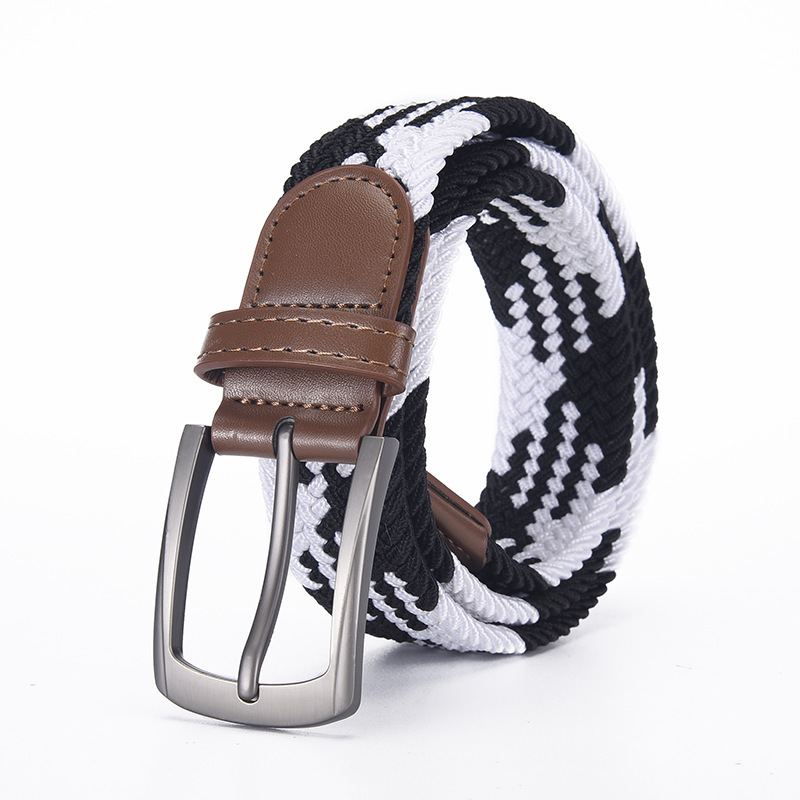 Men's Elastic Woven Belt, Tactical Casual Trouser Belt photo 5
