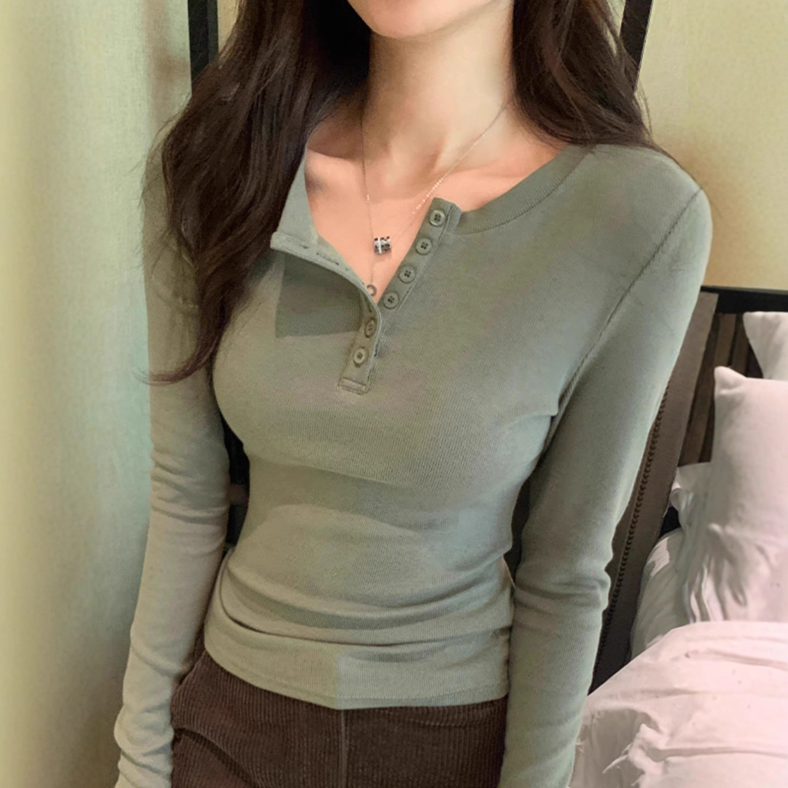 Women's Fashionable Casual Bottoming Shirt photo 6