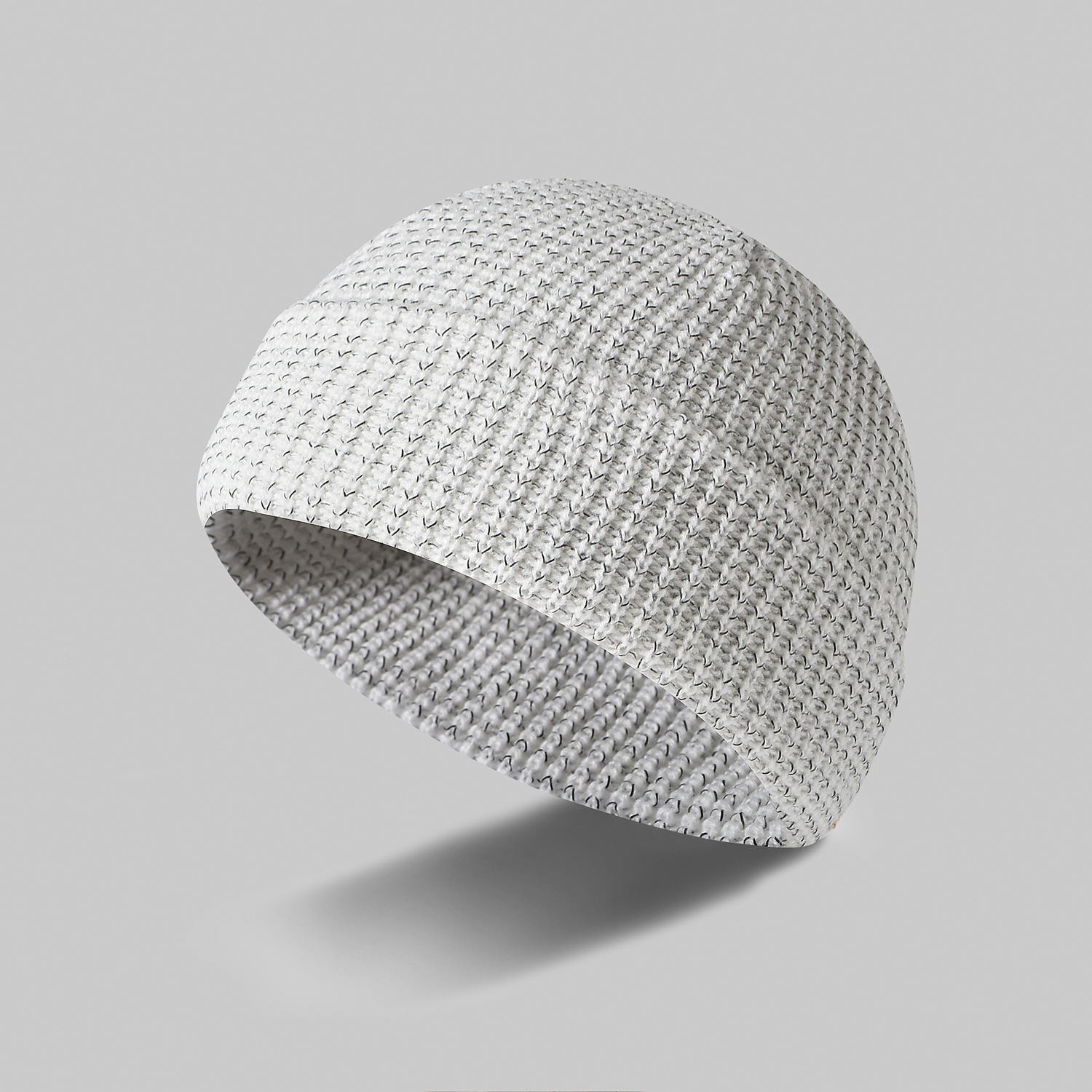 Nighttime Reflective Yarn Knitted Sports Cap photo 8