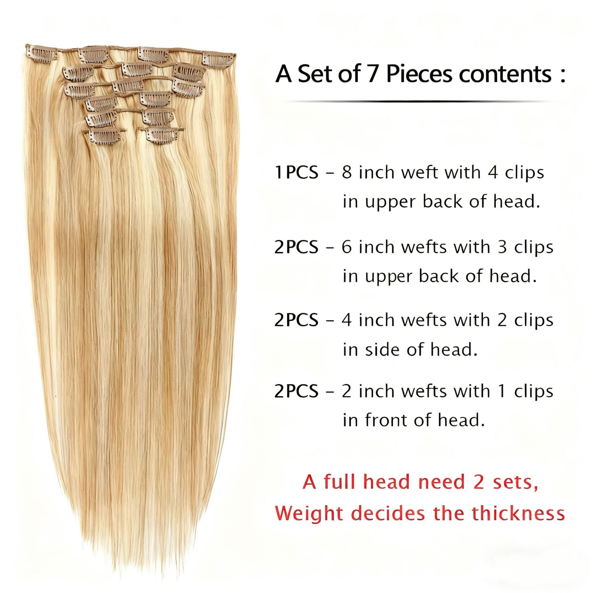 Long Straight Hair Clip For European And American Women photo 5
